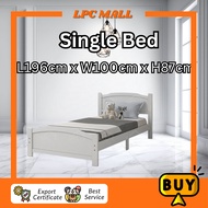 LPC ETHAN Solid Wooded Single Bedframe /Katil Kayu Pullout Bed/Katil Budak/Bed Frame Single /Katil murah / Katil Bujang