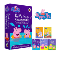 Peppa Pig - Peppa Pig Goes Swimming and other stories 5本 | 硬皮書 | 親子故事 | Peppa Pig 佩佩豬 小豬佩奇 經典 故事 | 睡