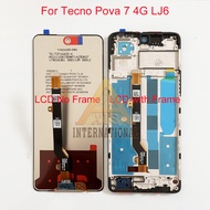 6.78 "ban đầu AMOLED cho Infinix TECNO pova 7 4G lj6 Màn hình LCD Bộ số hóa cảm ứng cho TECNO pova 7
