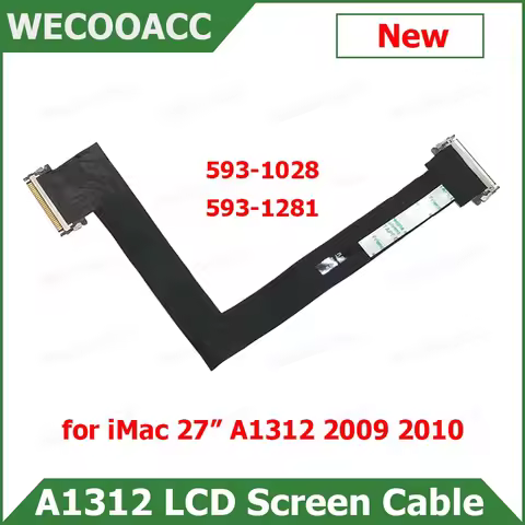 New LCD LED Screen Display Flex Cable 593-1028 593-1281 For Apple iMac 27 inch A1312 2009 2010 Years