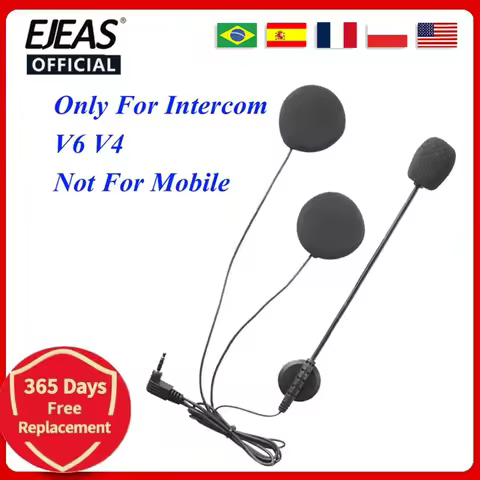 EJEAS / Vnetphone Real Cascos 3.5mm Jack Microphone Speaker Headset for Vnetphone V4 V6 Motorcycle B