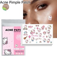 Nebaby 120Pcs Hello Kitty Cat Repair Acne Patch Facial Skin Care Fade Blemishes Pimple Marks Closed 
