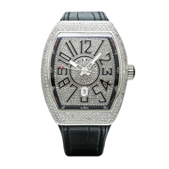 Franck MULLER VANGUARD Series Stainless Steel Back Diamond Automatic Mechanical Men's Watch V45