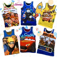 Boy Cotton Sando Character Kids random printing top COD YD damit lalaki