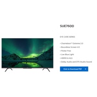 SKYWORTH 86INCH 4K UHD GOOGLE TV 86SUE7600 EYECARE SERIES