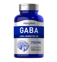 [ กาบ้า 750 มก ] GABA (Gamma-Aminobutyric Acid), 750 mg x 100 แคปซูล