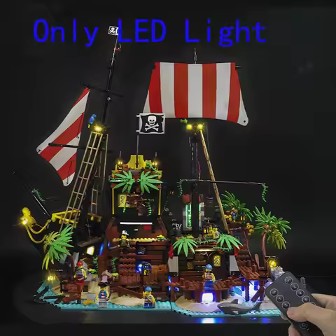 LED Light Kit for 21322 Pirates of Barracuda Bay & 698998, Compatible Building Blocks (NOT Include M