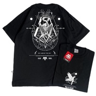 Kaos Distro Men & Women Iluminati Zionis/T-shirt Streetwear Cowo Black Tee Short Sleeve/World Wide/F