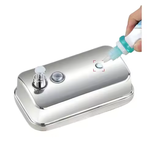 1PC 500/800ML Stainless Steel Soap Dispenser Wall Mounted Bathroom Kitchen Hotel Restaurant Hand Soa