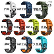 適用頌拓Suunto 7 D5 松拓9 spartan sport手錶雙色矽膠透氣錶帶
