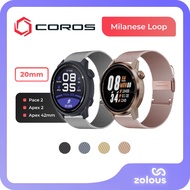Coros Pace 2/Apex 2/Apex 42mm 20mm Milanese Stainless Steel Buckle Strap Watch Wristband