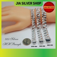 Ready Stock | 925 纯银 男款手链 | Original 925 Silver Bracelet Bangle HH For Men | Gelang Tangan HH Lelaki Perak 925