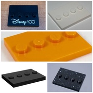 [MP] Lego 71038 43227 43217 43222 71044 Minifigure Red Orange Black Tile Base Plate Modified 3 x 4 w