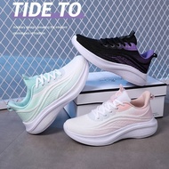 Women Running Shoes Kasut Sukan Wanita Lightweight Flying Weave Mesh Sneakers Breathable Thick Cushi