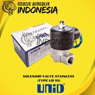 3/8''' SOLENOID VALVE STAINLESS UNI-D 2 WAY SELENOID VALVE SS304 THREAD 3/8'' UD-10 SS NORMAL CLOSE