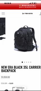New Era 黑色背包