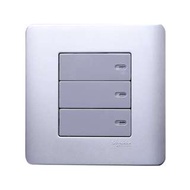 Schneider 施耐德 Zencelo 睿雅 SA 16AX 三位雙控開關掣有開關指示 香港版 香港行貨 保用年半