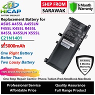 HICAP ASUS Laptop Battery C21N1401 5000mAh for Asus A455L A455LN F455L K455L R455L X455L X455LN X555
