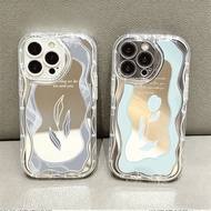 for iPhone 15 Pro 14 13 12 11 Pro Max 7Plus 8 6 6s Grey Smoke Foliage Case