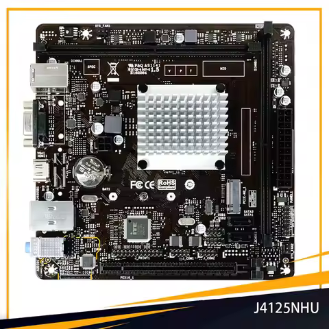 J4125NHU J4125 DDR4 Onboard Quad-Core Low-Power Processor Motherboard