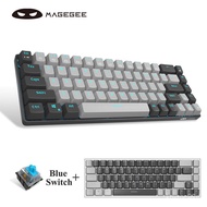 MageGee MK-Box 65% Mechanical Keyboard, Wired Gaming Keyboard Blue Switch Type-C 68 Keys LED Backlit Mini Compact Keyboa