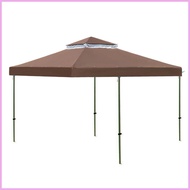 Gazebo Replacement Canopy 3x3m Heavy Duty Waterproof Double Tier Patio Gazebo Covers Replacement 10x