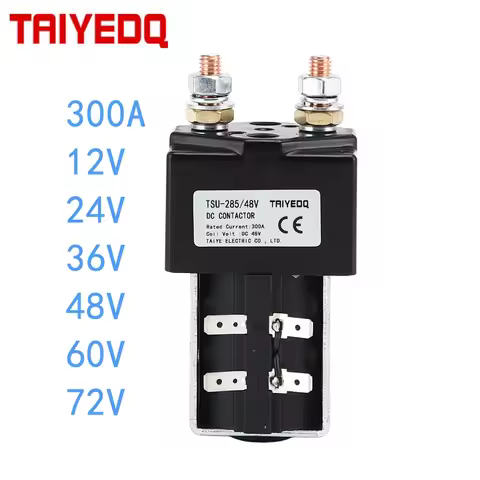 300A Contactor 12VDC 24V 36V 48V 60V 72V Use For Engineering Machinery Battery Car Electric Forklift