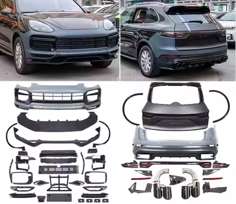Body kit for Porsche Cayenne 958 11-17 modified 9Y0 Front Rear bumper Assembly Grille Headlamp Eyebr