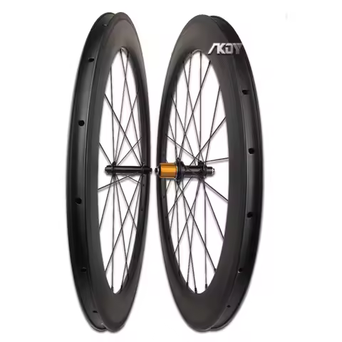 700c wheelset 60mm Clincher Carbon Road Wheels with BiteX hub Pillar Spokes Rim Brake 10/11 Speed Ro