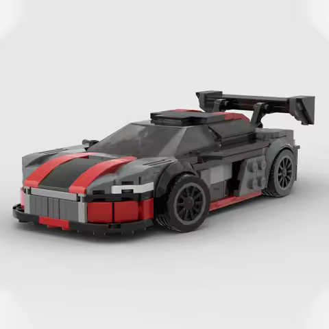339 MOC Racing 2015 Audi R8 LMS Sleek Speedy DIY Model Building Blocks Birthday Toys Gift