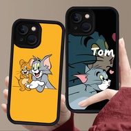 E108 Love Couple Casing for Black Silicone iPhone 7 13 6s 6 8 14 Pro Max Plus