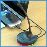 KOK Professional USB Condenser Microphone PC Microphone USB Microphone with LED