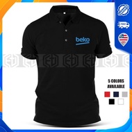 Baju Cotton XS-7XL Polo T Shirt Sulam Aircond Beko Cool T-Shirt Tshirt Uniform Kolar Pakaian Casual 