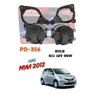 MYVI 2012 PENTAIR PD-356 FOG LAMP/FOG LIGHT/SPOTLIGHT WITHOUT WIRING BLACK COVER