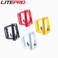 Litepro 3 Hole Front Shelf Front Carrier For Birdy Bike Folding Bicycle Split Pig Nose Pad For Brompton