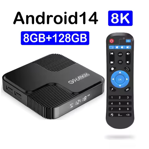 Newest Android 14 Smart TV Box 8K Ultra HD H618 Dual Band Wifi 5G 4GB 8GB Ram 64GB 128GB Netflix Set