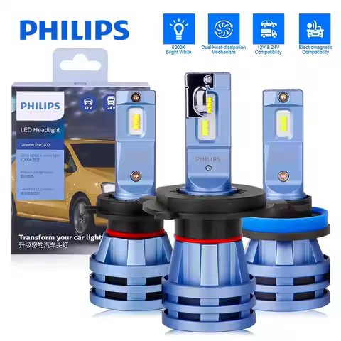 Philips Ultinon Pro3102 H7 H4 LED Headlights H8 H9 H11 9012 Hir2 9005 9006 HB3 HB4 Canbus No Error 1