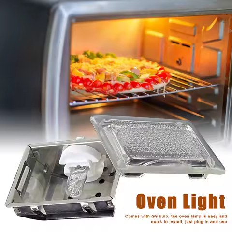 40W 110V 220V Oven Light Lamp Holder And G9 Bulb 500℃ High Temperature Resistant Barbecue Oven Light