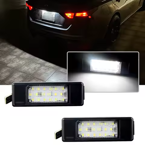 2Pcs White LED License Plate Light Car Number Lamps For Mercedes-Benz Vito W639 Sprinter W906 Viano 