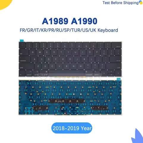 Original for MacBook Pro Retina 13" 15" A1989 A1990 Keyboard US UK Russian 2018 Year keyboard EMC312