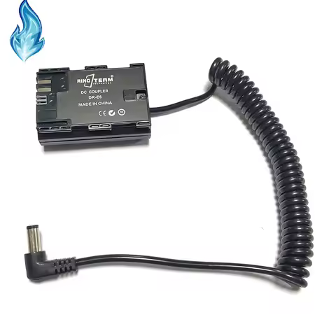 DR-E6 DC Coupler LP-E6 Dummy battery Fits BMPCC4K BMPCC 4K BMD Blackmagic Micro Cinema Camera Video 