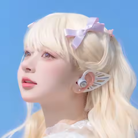 YOWU Elf Wireless Earphones APP Control RGB Bluetooth Original Earphones Stereo Music Ear Hook Headp