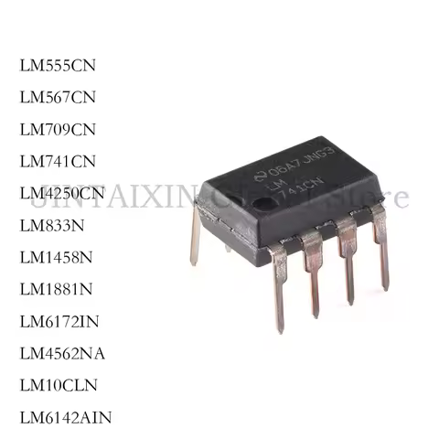 10PCS LM741CN LM741 DIP-8 LM10CLN LM10CN LM567CN LM567 LM1881N LM833N LM833 LM709CN LM709 LM1458N LM