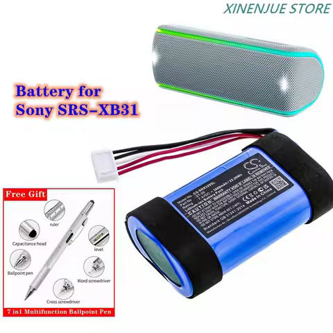 Speaker Battery 7.4V/3000mAh ST-06 for Sony SRS-XB31,SRSXB31