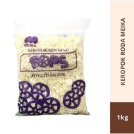 [WHOLESALE SPECIAL] MEIKA POPS WHEEL SNACK / KEROPOK RODA / 车轮饼 1KG (ORIGINAL / CHEESE) JAJAN TRADIT