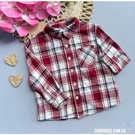 From Ukay Bale Thrifted cherokee checkered Kids Polo for 2 years old baby boy