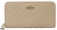 Coach Women s IM Nude Pink Signature Embossed Accordion Wallet Zip, Style F27865