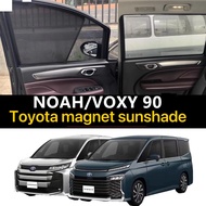 Magnetic Car Window Shade for Toyota Noah Voxy R90 2021-uP Car Sunshade Accessories Sun Protection C