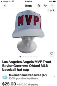 Brand new 全新 MLB Angels 天使隊MVP 棒球帽