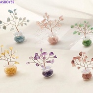 ASBOYSS Crystal Wishing Tree, Handicrafts Crystal Vase Crystal Tree, Creative Natural Mini Tree Crystal Tree Model Home Decor